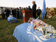 UN special envoy to Afghanistan Kai Eide speaks at a 3 November ceremony for two UN victims of the guesthouse attack(Photo: Reuters)