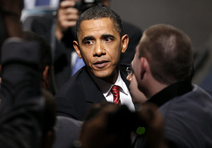Obama meets the troops before his announcement(Photo: Reuters)