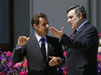 Nicolas Sarkozy and Gordon Brown(Photo: Reuters)