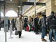 Eurostar passengers wait in line at Paris Gare du Nord train station on 19 December(Photo: D Finnan)