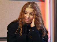 The Algerian playwright Rayhana said Tuesday night's attack was the first she had suffered in FranceAFP / Pierre Verdy