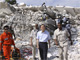 UN Secretary-General Ban Ki-moon inspects the site of the former headquarters of the United Nations Stabilization Mission in Port-au-Prince on Sunday(Photo: Reuters)