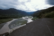 Bajo nivel del agua del Río Verde a pocos kilómetros de Baños (Ecuador)© IDR - Michel Dukhan 