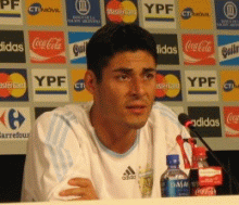 Ante Holanda, Julio Cruz reemplazó a Hernán Crespo en el ataque argentino.Foto: Mauricio Latorre/RFI