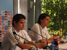 Javier Saviola y Hernán Crespo no jugarán contra Holanda.Foto: Mauricio Latorre/RFI