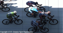 Jimmy Casper ganó por centímetros la primera etapa del Tour.Foto: ASO