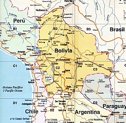 Bolivia y los países limítrofes© Embajada de Bolivia