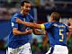 Los jugadores italianos celebran uno de los goles de la victoria.© Federación Italiana de Fútbol