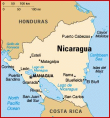 Mapa de NicaraguaUN
