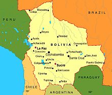 Mapa de Bolivia© Signwriting.org