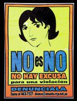 "NO es NO" cartel de Natalia Iguiñiz (Perú) contra la violencia que sufren las mujeres.© Graphisme-Echirolles