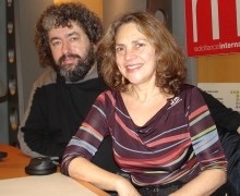 Mirtha Pozzi y Pablo Cueco en los estudios de RFI.Foto: Jordi Batallé/RFI 