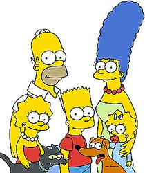 "Los Simpson", célebres dibujos animados creados por el norteamericano Matt Groening.DR