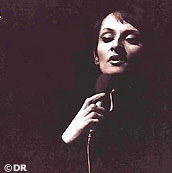 La cantante francesa Barbara (1930-1997)