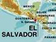Mapa de El Salvador y los países de América Central.
