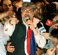 Fernando Lugo, presidente electo de Paraguay.Foto : Reuters