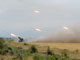 Las tropas georgianas lazan misiles hacia Osetia del Sur, el 8 de agosto de 2008.
Foto: Reuters