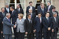 Cumbre de mandatarios del Eurogrupo en el Palacio del Elíseo.Foto: Reuters
