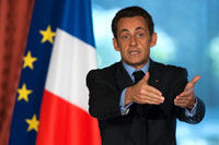 Nicolas Sarkozy,el 13 de octubre de 2008. Reuters