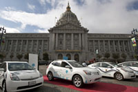 Automóviles eléctricos en la Feria del automóvil de San Francisco, EEUUFoto : Reuters