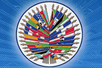 Banderas de los países que componen la Organización de los Estados Americanos.(© OEA)