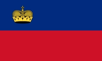 Bandera de Liechtenstein. 