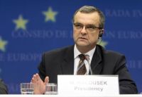 El ministro checo de Finanzas Miroslav Kalousek habla en conferencia de prensa, tras la reunión de ministros de Finanzas de la Unión Europea en Bruselas   Foto: Reuters