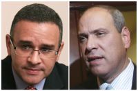 Los candidatos Mauricio Funes (FMLN) y Rodrigo Avila (ARENA).Foto: Reuters