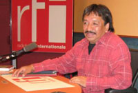 El artista mexicano Alfredo Vilchis Roque.(Foto: Jordi Batallé/RFI)
