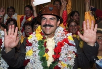 Manfred Reyes Villa durante la última campaña presidencial, el 1 de diciembre en La Paz.Foto: Reuters