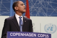El presidente estadounidense Barack Obama en su alocución en el Plenario de Copenhague.Foto: Reuters