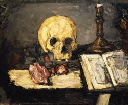 Una obra de Cézanne ("Naturaleza muerta, cráneo y candelabro") expuesta en la muestra "Vanidades..."DR