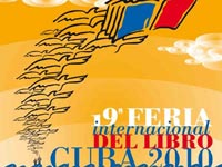 Cartel de la Feria del libro en CubaDR