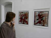 نمایشگاه آثار هنرمندان در باغ بابر شهر کابل.(عکس: رویترز)