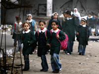 باز گشایی مجدد مدارس در غزه 