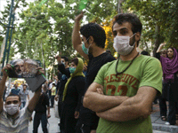 حامیان موسوی در خیابان های تهران 
