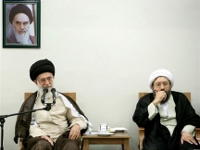 آیت الله لاریجانی و صادق لاریجانی(Photo : AFP)
