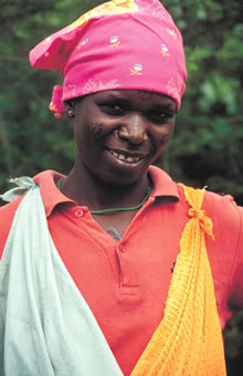 Une femme shangaan, originaire de la principale ethnie travaillant au parc Kruger. 

		(Photo: South African Tourism)