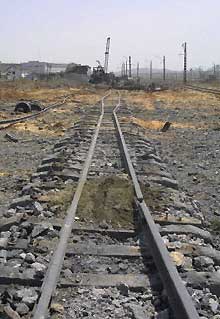 La gare de Ryongchon a été complètement soufflée par l'explosion d'un train de marchandises.  

		(Photo: AFP)