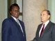 Le président Juvénal Habyarimana et François Mitterrand(photo AFP)