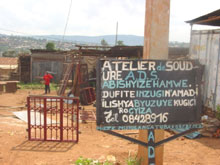 Une petite entreprise privée à Kigali 

		Photo Monique Mas/RFI
