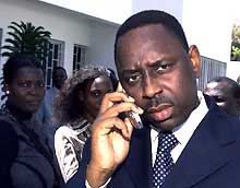 Macky Sall a été nommé Premier ministre du Sénégal par Abdoulaye Wade.  

		(Photo: AFP)