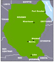 Carte du Soudan. 

		Carte: Marc Verney/RFI