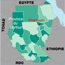 Le Soudan 

		(Carte: Stéphanie BOURGOING/RFI)