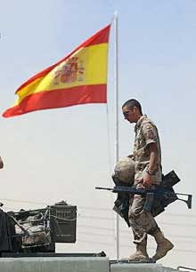 L'Espagne achève le retrait de ses troupes d'Irak. 

		(Photo: AFP)