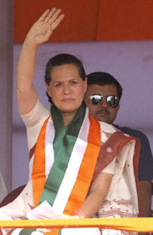 Le parti du Congrès, dirigé par Sonia Gandhi, a remporté les élections législatives en Inde. 

		(Photo : AFP)