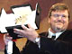 Michael Moore, Palme d'or du festival de Cannes 2004. 

		(Photo: AFP)