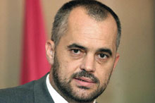 Le maire de Tirana, Edi Rama 

		(Photo AFP)