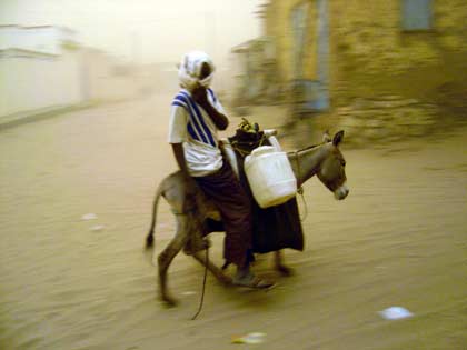 Une tempête de sable enveloppe El-Fasher, rendant les déplacement particulièrement difficile. Bientôt, c’est la saison des pluies qui rendra certaines parties des trois Darfour (Nord, Sud, Ouest) quasi inaccessibles. Les humanitaires sont extrêment inquiets&nbsp;: les stocks de nourriture qui devaient être pré-positionnés ne l’ont pas été. 

		(Photo : Laurent Correau/RFI)