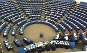 L'hémicycle du Parlement européen de Strasbourg. 

		(photo: AFP)